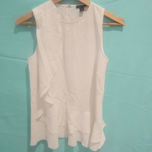 Ann Taylor White XS Sleeveless